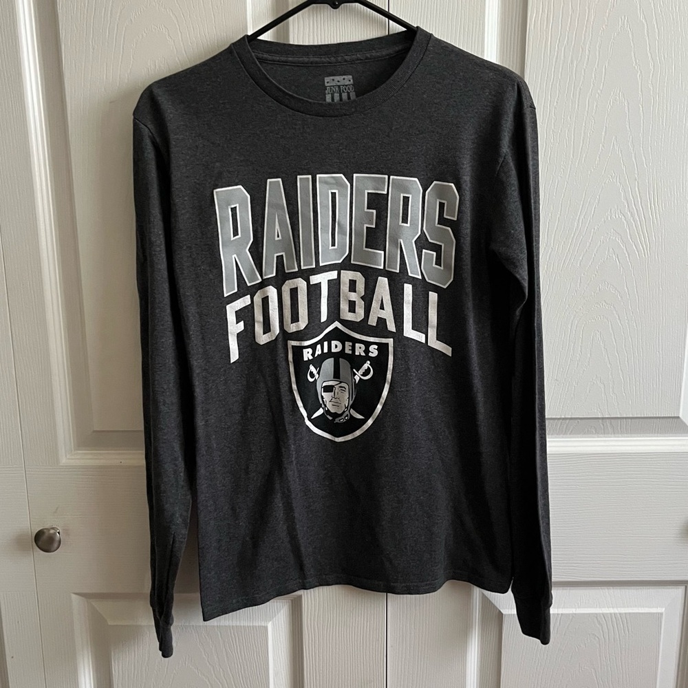 Junk Food Raiders Football Long Sleeve Shirt Small
